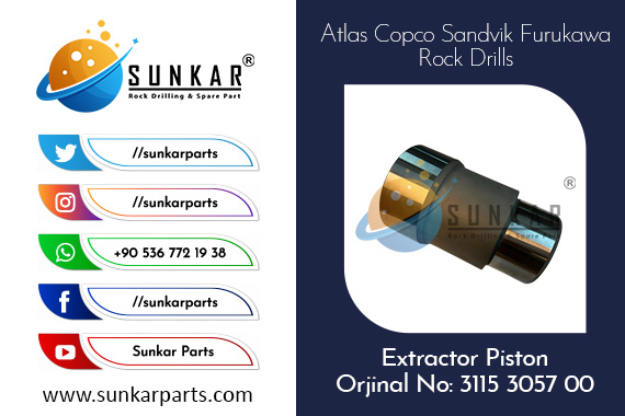 Atlas Copco Extractor Piston 3115 3057 00