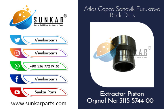 Atlas Copco Extractor Piston 3115 5744 00