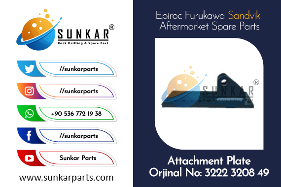 Epiroc Attachment Plate 3222 3208 49