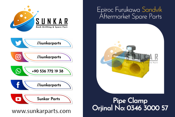 Epiroc Pipe Clamp 0346 3000 57