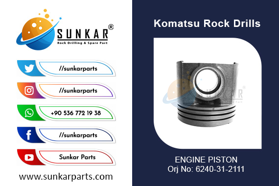 KOMATSU ENGINE PISTON 6240 31 2111  