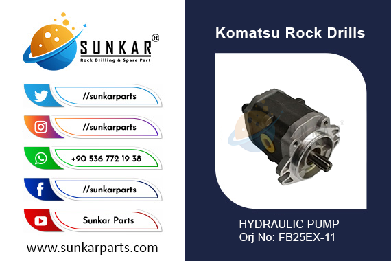 KOMATSU FB25EX-11 HYDRAULIC PUMP 