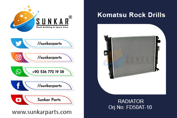 KOMATSU FD50AT 10 RADIATOR 