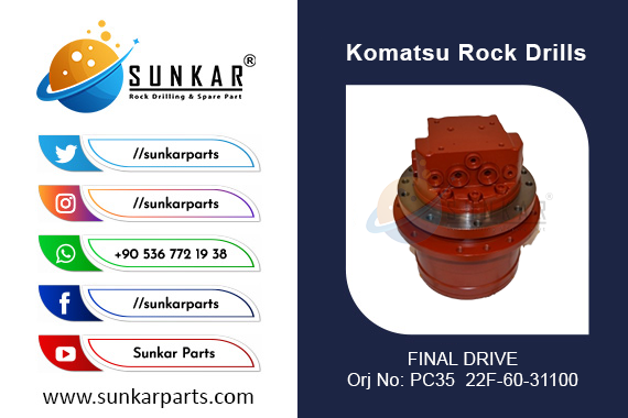 KOMATSU FINAL DRIVE PC35 22F 60 31100