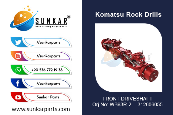 KOMATSU FRONT DRIVESHAFT WB93R 2 312606055 