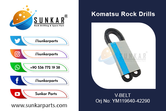KOMATSU V-BELT PC05-7 YM119640 42290 