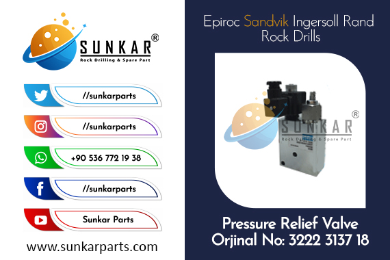 Sandvik Pressure Relief Valve 3222 3137 18
