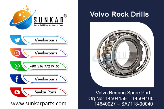 Volvo Bearing Spare Part 14504159   14504160   14640027   SA7118  00040