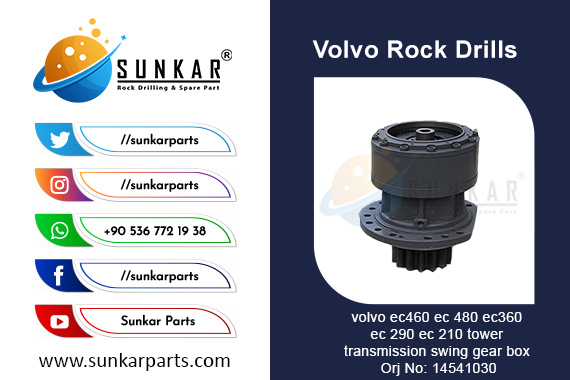 Volvo ec460 ec 480 ec360 ec 290 ec 210 Tower Transmission Swing Gear Box 14541030